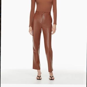 Babaton leather Aritzia pants